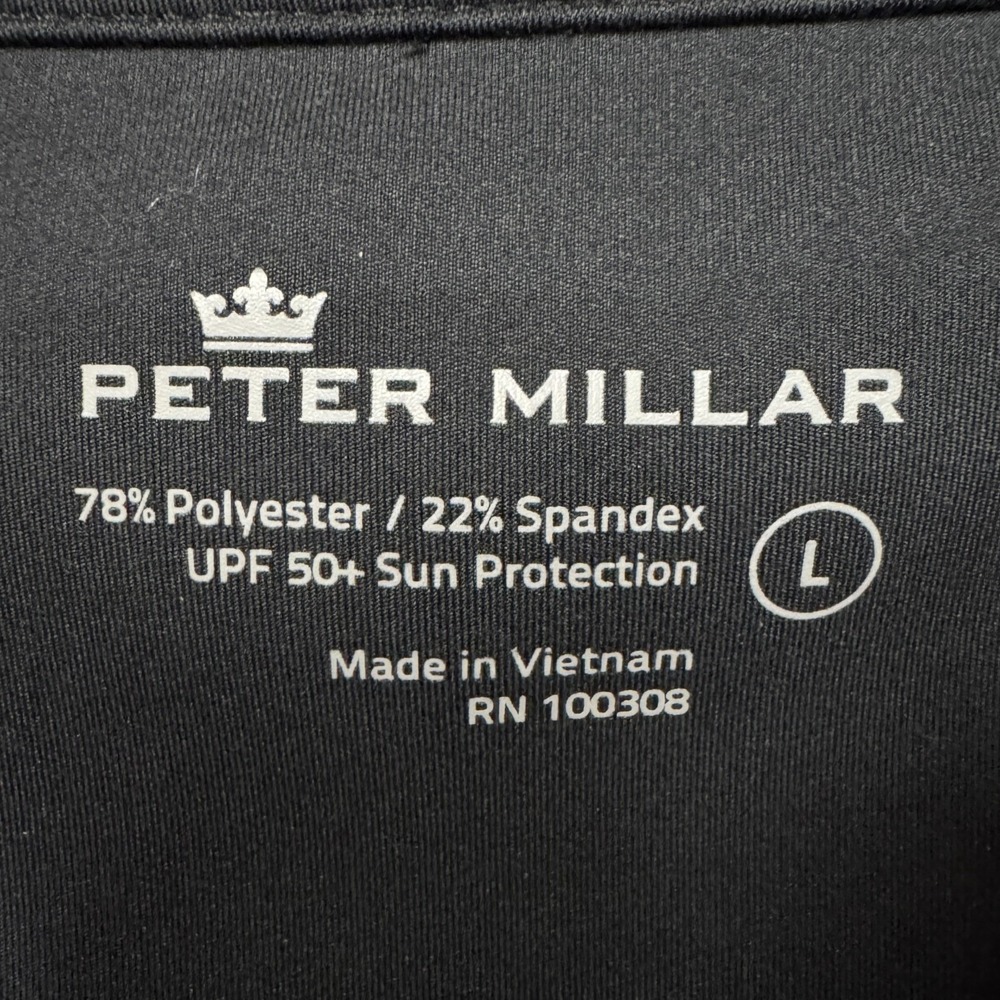 Peter Millar Black Women's Golf Jacket, Size Large, Full Zip "Go Anywhere" - Picture 5 of 16